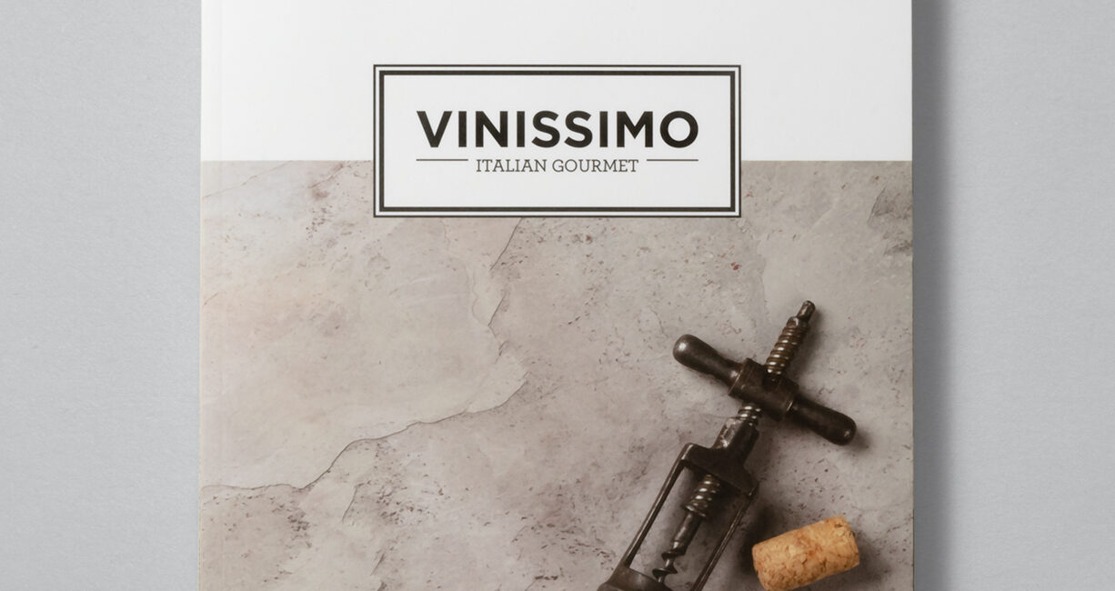 Brochure de l'épicerie fine et vinothèque Vinissimo